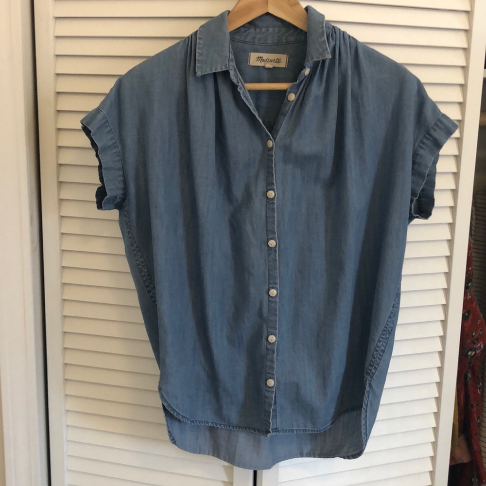 MADEWELL cotton denim oversized button down
